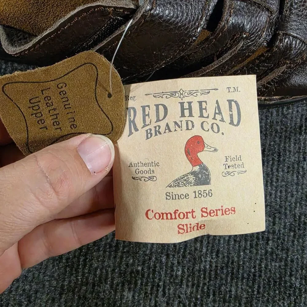 Redhead Men's Brown Slides